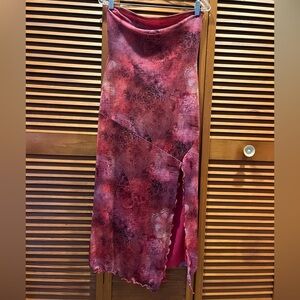 UO Samara Mesh Strapless Midi Dress